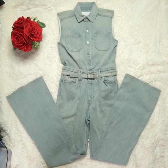 NWT Denim Current Elliott the Zenith Jumpsuit Jumper Size